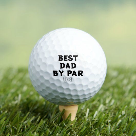 Gepersonaliseerde naam Best Dad van Par Golfballen (Insitu Shirt)