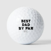 Gepersonaliseerde naam Best Dad van Par Golfballen (Voorkant)