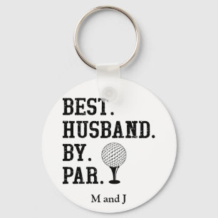 Gepersonaliseerde naam Best Husband By Par Sleutelhanger
