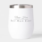 Gepersonaliseerde naam Beste mam ooit elegant (Achterkant)