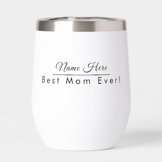 Gepersonaliseerde naam Beste mam ooit elegant (Achterkant)