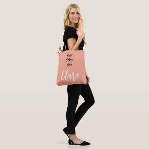 Gepersonaliseerde naam beste moeder ooit ROOS Tote Bag