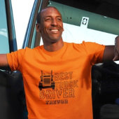 Gepersonaliseerde naam Beste Truck Driver Carrier T-shirt