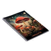 Gepersonaliseerde naam betoverende magische fee pa notitieboek (Rechterzijde)