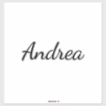 Gepersonaliseerde naam Birthday Wedding Bridesmaid Sticker<br><div class="desc">Eenvoudige en coole naam sticker op zwarte en witte achtergrond. U kunt de naam veranderen,  en de kleuren ook veranderen!</div>