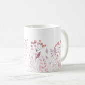 Gepersonaliseerde naam Blauwe Lavendel Botanisch g Koffiemok (Voorkant rechts)