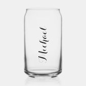 Gepersonaliseerde naam blikvorm glas (Voorkant)