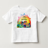 Gepersonaliseerde naam bloem kinder shirts (Voorkant)
