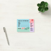 Gepersonaliseerde Naam Bloemen Bloemen Telefoon Ka Post-it® Notes (Kantoor)