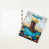 Gepersonaliseerde Naam Bloemen Boot met Kolibrie Planner (Display)
