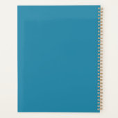 Gepersonaliseerde Naam Bloemen Boot met Kolibrie Planner (Achterkant)