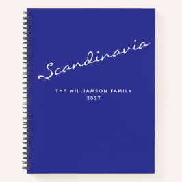 Gepersonaliseerde naam Blue Destination Travel Jou Notitieboek