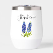 Gepersonaliseerde naam Bluebonnets Floral Monogram (Voorkant)