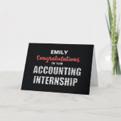 Gepersonaliseerde naam Boekhouding Internship Feli Kaart (Voorkant)