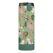 Gepersonaliseerde Naam Boerderij Dier Kinder Speel Thermosbeker (Achterkant)