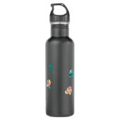 Gepersonaliseerde naam, Boho Flower waterverf schi Waterfles (Achterkant)