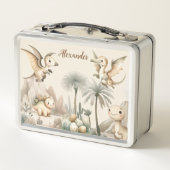 Gepersonaliseerde naam Boho Schattigee dinosaurus (Achterkant)