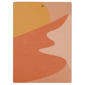 Gepersonaliseerde naam Boho Southwest Modern lands Klembord (Achterkant)