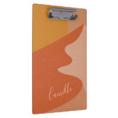 Gepersonaliseerde naam Boho Southwest Modern lands Klembord (Rechts)