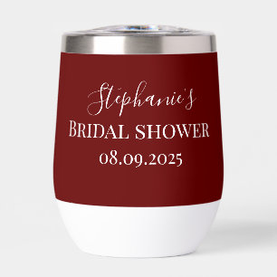 Gepersonaliseerde naam Bourgondië Script Monogram