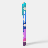 Gepersonaliseerde naam Bright Retro Modern Geometr Case-Mate iPhone Case (Achterkant / Links)