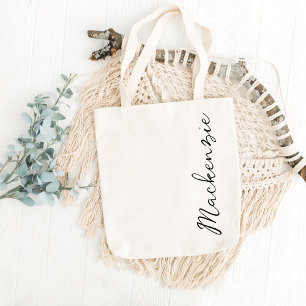 Gepersonaliseerde naam bruidsmeisje gunsten Bachel Tote Bag