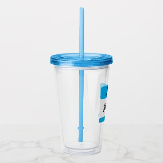 Gepersonaliseerde naam Bruiloft Familie Vakantie R Acryl Drinkbeker (Rechts)