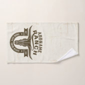 Gepersonaliseerde NAAM Bull Steer Skull Westerne R Bad Handdoek (Handdoek)