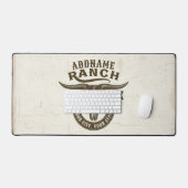 Gepersonaliseerde NAAM Bull Steer Skull Westerne R Bureaumat (Keyboard & Muis)