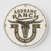 Gepersonaliseerde NAAM Bull Steer Skull Westerne R