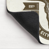 Gepersonaliseerde NAAM Bull Steer Skull Westerne R Muismat (Hoek)