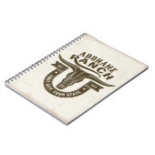 Gepersonaliseerde NAAM Bull Steer Skull Westerne R Notitieboek (Linkerzijde)