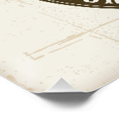 Gepersonaliseerde NAAM Bull Steer Skull Westerne R Perfect Poster (Hoek)