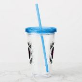 Gepersonaliseerde naam Bunco Player Elegant Acryl Drinkbeker (Links)