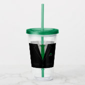 Gepersonaliseerde naam Business Acrylic Tumbler Acryl Drinkbeker (Voorkant)