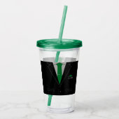 Gepersonaliseerde naam Business Acrylic Tumbler Acryl Drinkbeker (Achterkant)