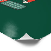 Gepersonaliseerde naam Camping Christmas Perfect Poster (Hoek)