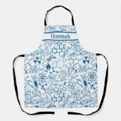 Gepersonaliseerde naam Chemistry-thema Schort (Voorkant)