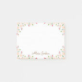 Gepersonaliseerde naam Cherry Blossom 4x3 Post it Post-it® Notes (Voorkant)