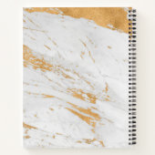 Gepersonaliseerde Naam Chic Marble Journaling Gift Notitieboek (Achterkant)