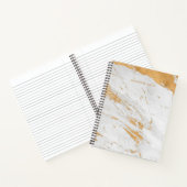 Gepersonaliseerde Naam Chic Marble Journaling Gift Notitieboek (Binnen)