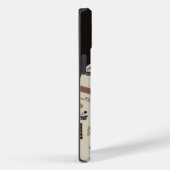 Gepersonaliseerde naam chocolade thema patroon Case-Mate iPhone case (Achterkant / Rechts)