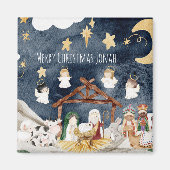 Gepersonaliseerde naam Christelijk Kerst Kinder Magneet (Voorkant)