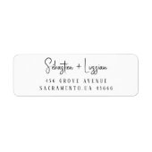 Gepersonaliseerde naam Classic Etiket (Voorkant)