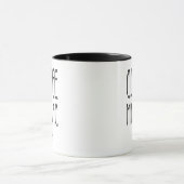 Gepersonaliseerde naam Coffee Maniac - Grappig Mok (Midden)