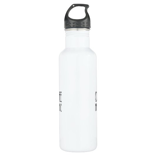 Gepersonaliseerde naam Coffee Maniac - Grappig Waterfles (Voorkant)