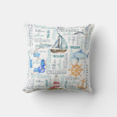 Gepersonaliseerde naam collage nautische jongen ge kussen (Voorkant)