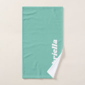 Gepersonaliseerde Naam College Dorm Afstuderen Gro Bad Handdoek (Handdoek)