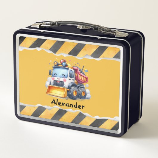 Gepersonaliseerde naam constructie voertuigen baby (Achterkant)