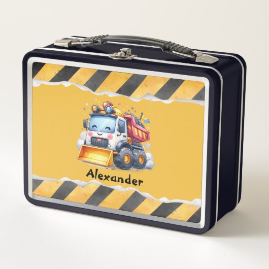 Gepersonaliseerde naam constructie voertuigen baby (Voorkant)